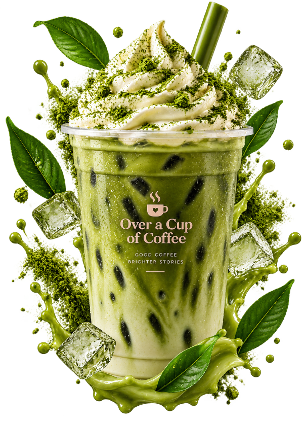 Matcha Iced Latte — Over a Cup of Coffee